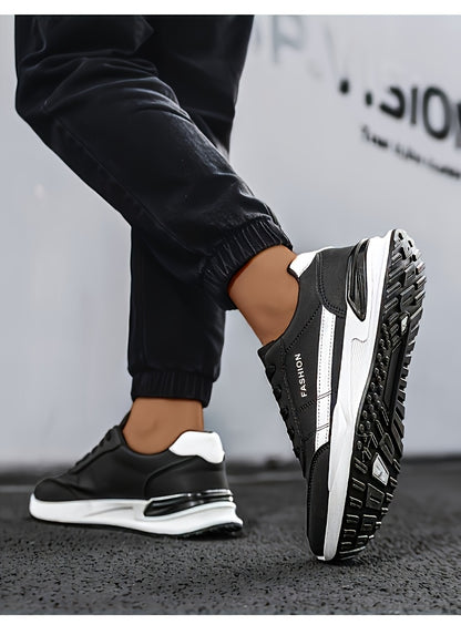 Men's Road Running Shoes, Large Size Men's Outdoor Hiking Shoes, Lace-up Walking Shoes, Training Shoes, Low-top Running Shoes, Trendy Skate Shoes, Student Casual Sneakers for Spring, Summer, Autumn, and All Seasons