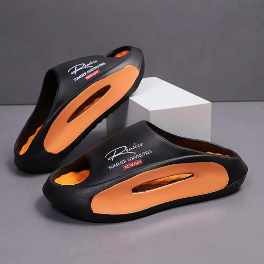 Men's Lightweight EVA Foot Massaging Slippers with Arch Support - ayq