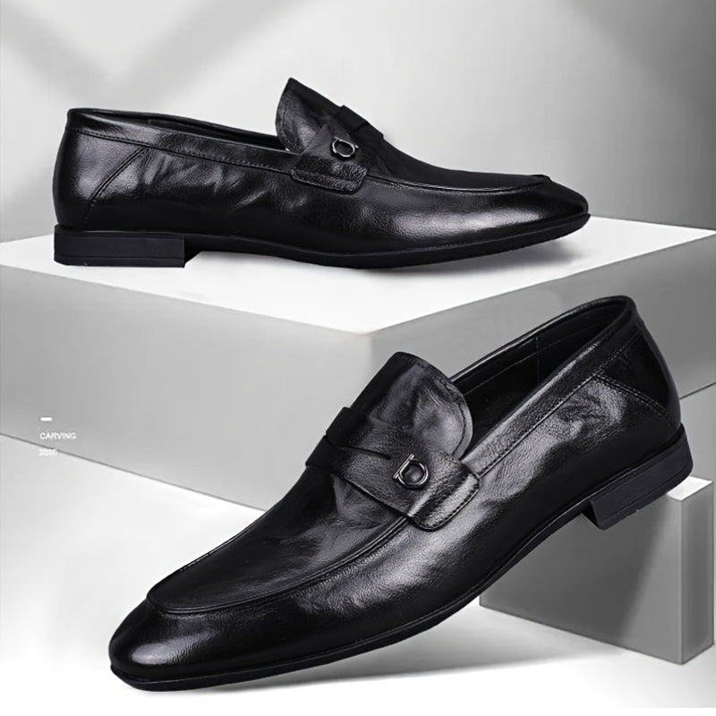 Men's Business Loafers with Metal Detail for Work & Travel