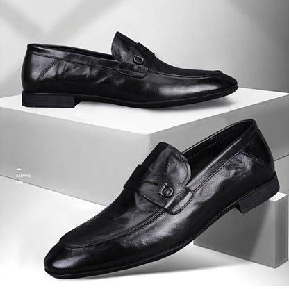 Men's Business Loafers with Metal Detail for Work & Travel