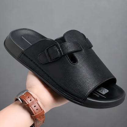 Breathable Classic PU Clogs for Men - Comfortable Casual Shoes