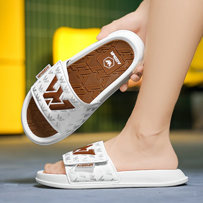Men's Streetwear Slides with Non-Slip Sole - Casual EVA Sandals