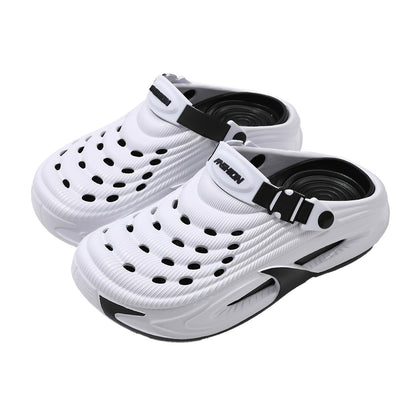 Unisex EVA Hole-Toe Slippers with Non-Slip Sole, All-Season Comfort