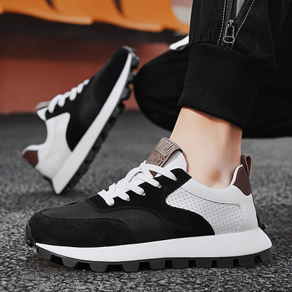 2025 Spring Men'S Breathable Low-Top Sneakers - Thickened Cushioned Rubber Sole, Men'S New Breathable Mesh Platform Dad Shoes Casual Height Increase Sports Shoes