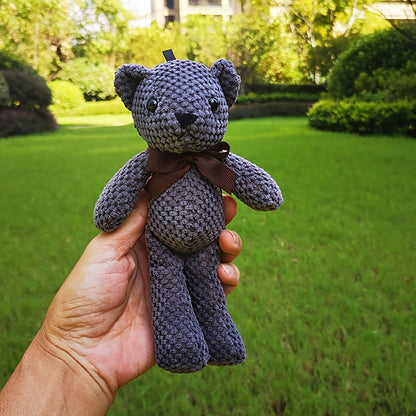 15cm/5.9inch 15cm Bear Stuffed Plush Toys Baby Cute Dress Key Pendant Pendant Dolls Gifts Birthday Wedding Party Decor 1pc