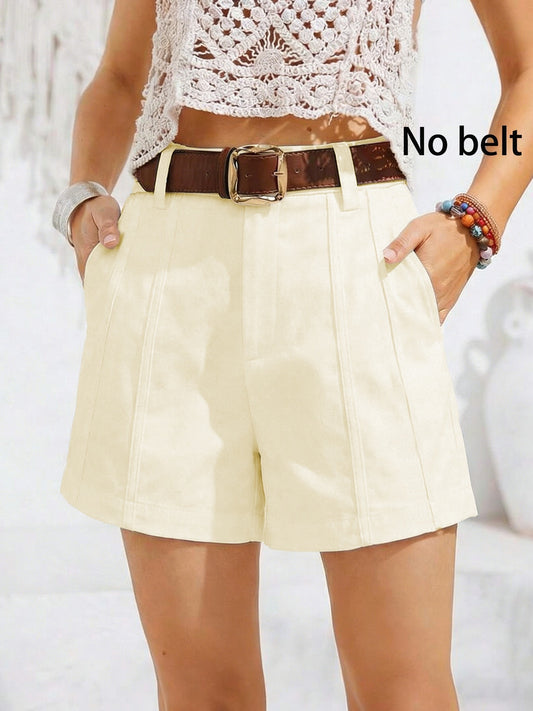 Women's Waistband-Free Wide-Leg Summer Casual Pants with Pockets