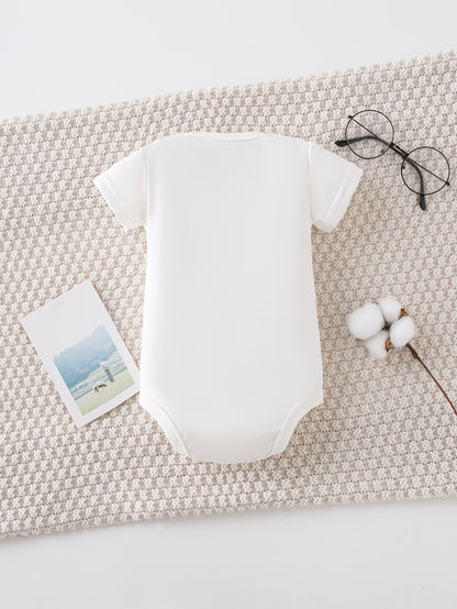 Baby Boy Cotton Jumpsuit with Lion Print, Summer Casual