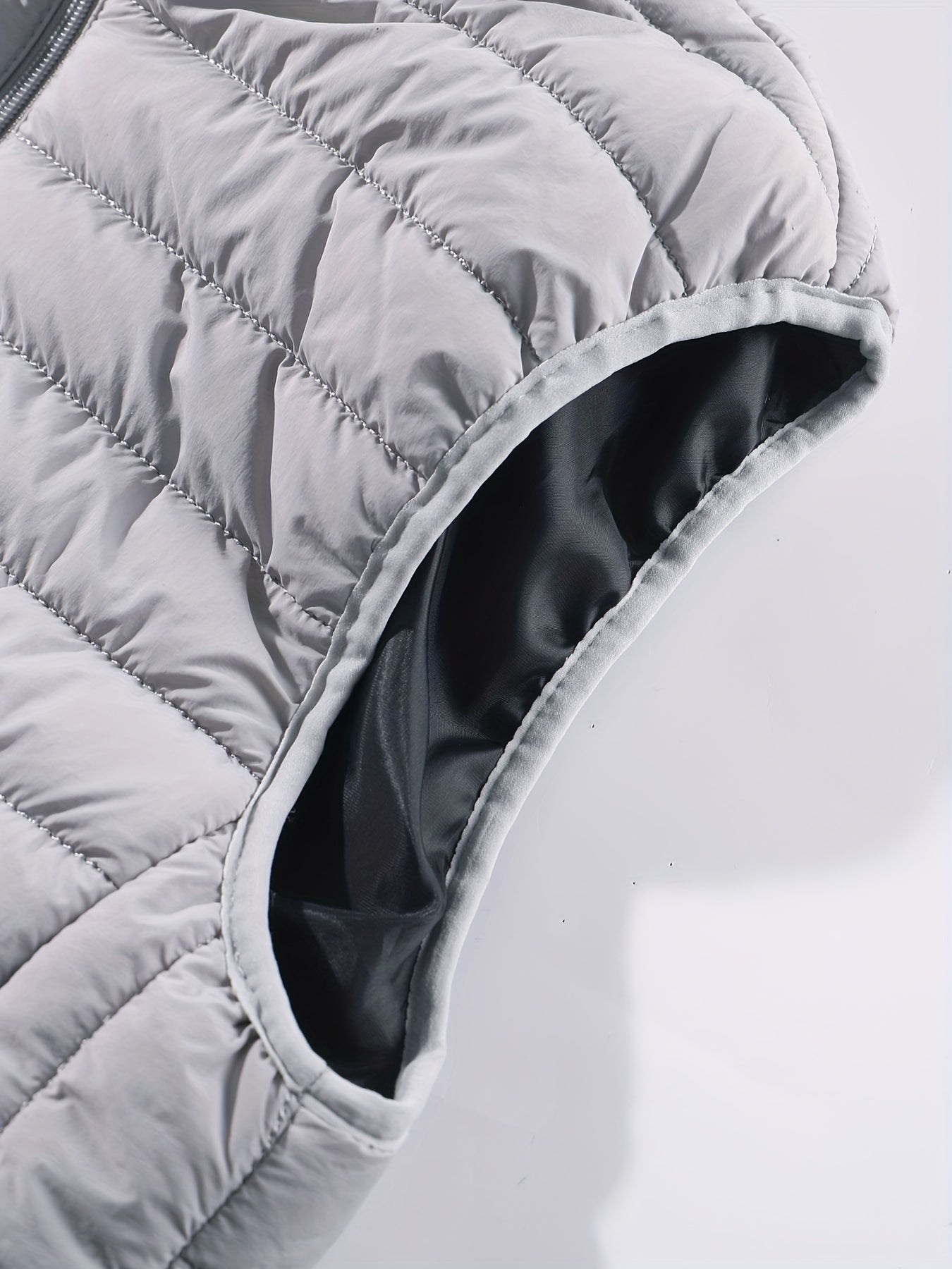 Men's Fashion Solid Color Single Vest, Youth Outdoor Sports Casual Jacket, Men's Spring Autumn Thin Stand Collar Cardigan Vest - ayq