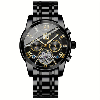 TEVISE Luxury Mechanical Hollow Out Business Wristwatch