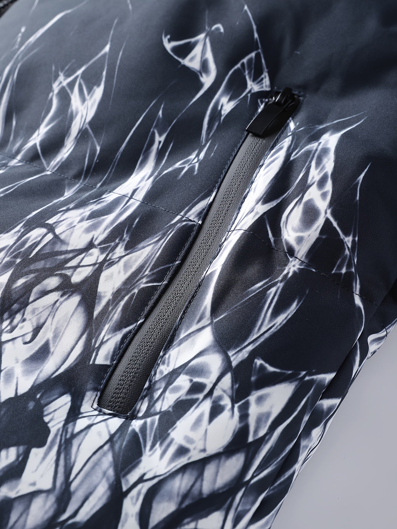 Men'S Heavyweight Winter Jacket - Full-Zip Hooded Coat with Stand Collar, Navy Blue Cold Weather Outerwear, Polyester Insulated Jacket for Everyday & Formal Events, Non-Stretch Fabric, Zipper Closure, Winter Coats, Formal Eve