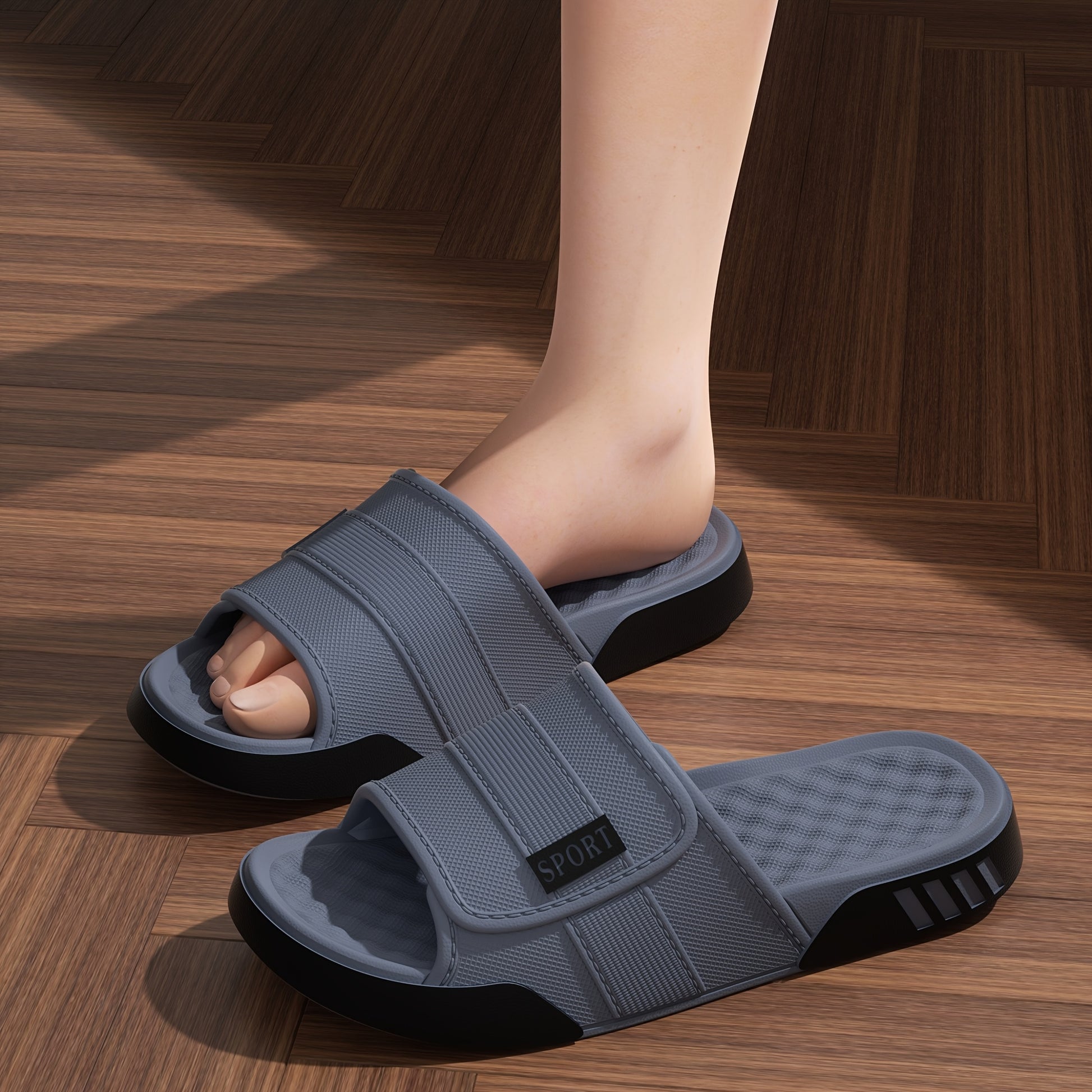 Men's Summer EVA Slides | 1pc Molding Breathable Cool, Multi-Color for Beach Water Play Bath Travel - ayq