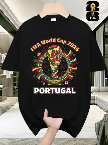 Men's 2026 FIFA World Cup USA-Canada-Mexico T-Shirt, Casual Fit