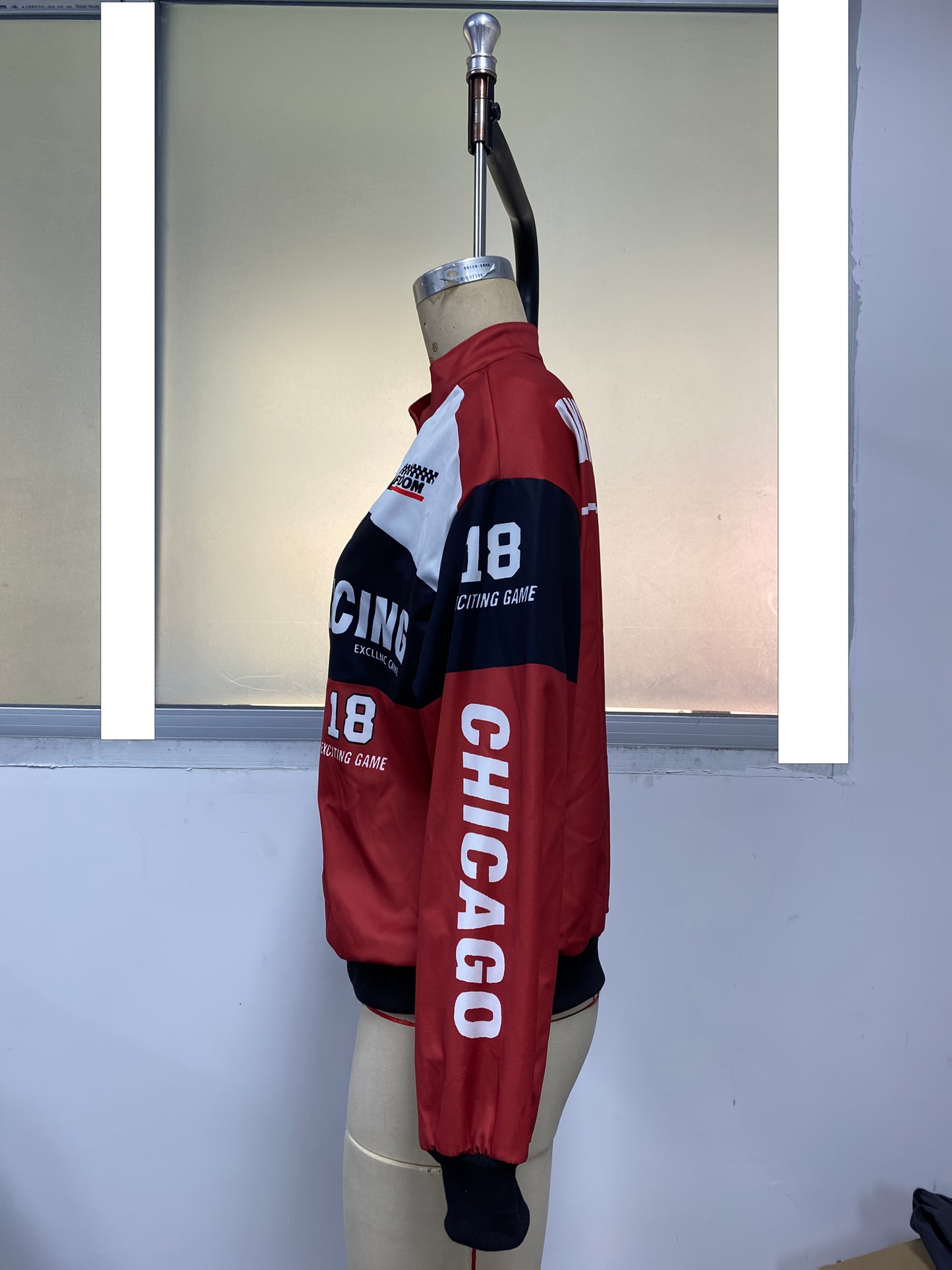 Women'S Elegant Streetwear Jacket - & Color Block Coat with Stand Collar, Loose Fit Long Sleeve Outerwear for Everyday & Formal Outfits - Spring/Fall, Spring Outerwear, Spring Fashion, Stylish Coat, Trendy Coat, Fashion Lover