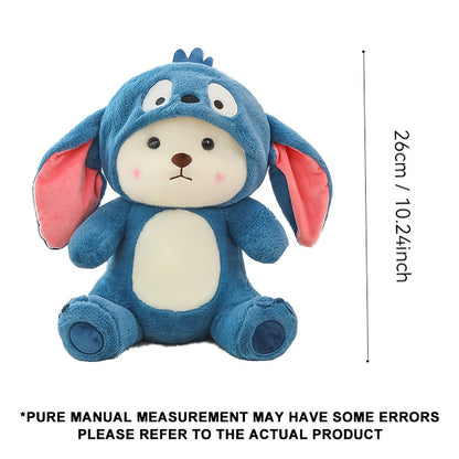 Cartoon Bear Plush Toy, Transforming Bear Doll, Cute Stuffed Toy, Adorable Teddy Bear Figure, Suitable for Halloween, Day, Thanksgiving, Easter, Christmas, Gifts, Holiday Presents, Birthday Gifts, New Year Gifts, Sofa Decorat