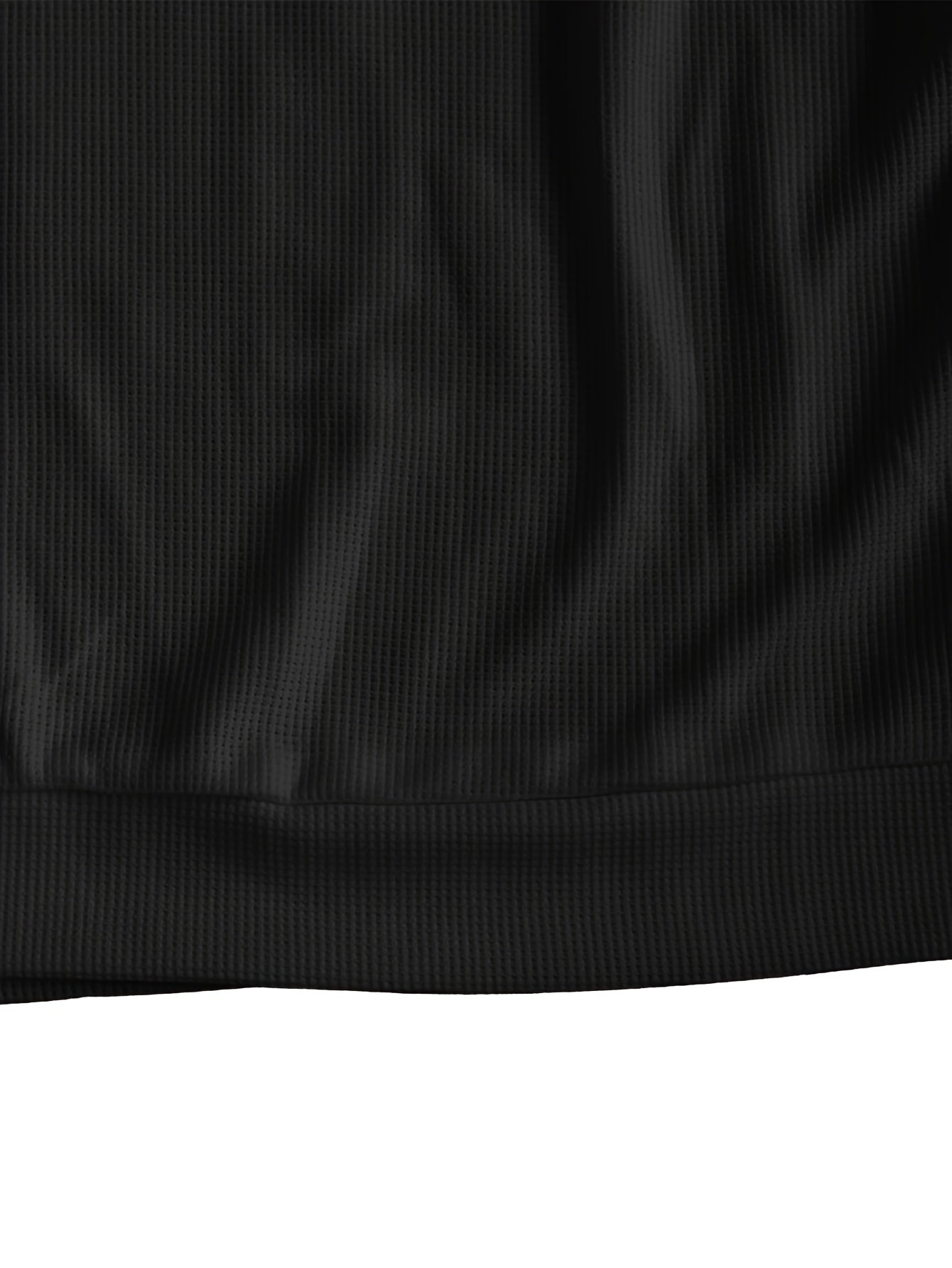 Men'S Long-Sleeve T-Shirt in a Heavy Waffle Knit for Autumn, Perfect for Casual Wear