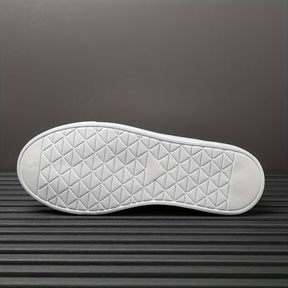 Men's Low-Top Sneakers with Cushioned Sole & Letter '' - - Urban Hiking Shoes Suitable for Daily Wear, Outdoor, Commuting - Lightweight Round-Toe Casual Sports Footwear - ayq