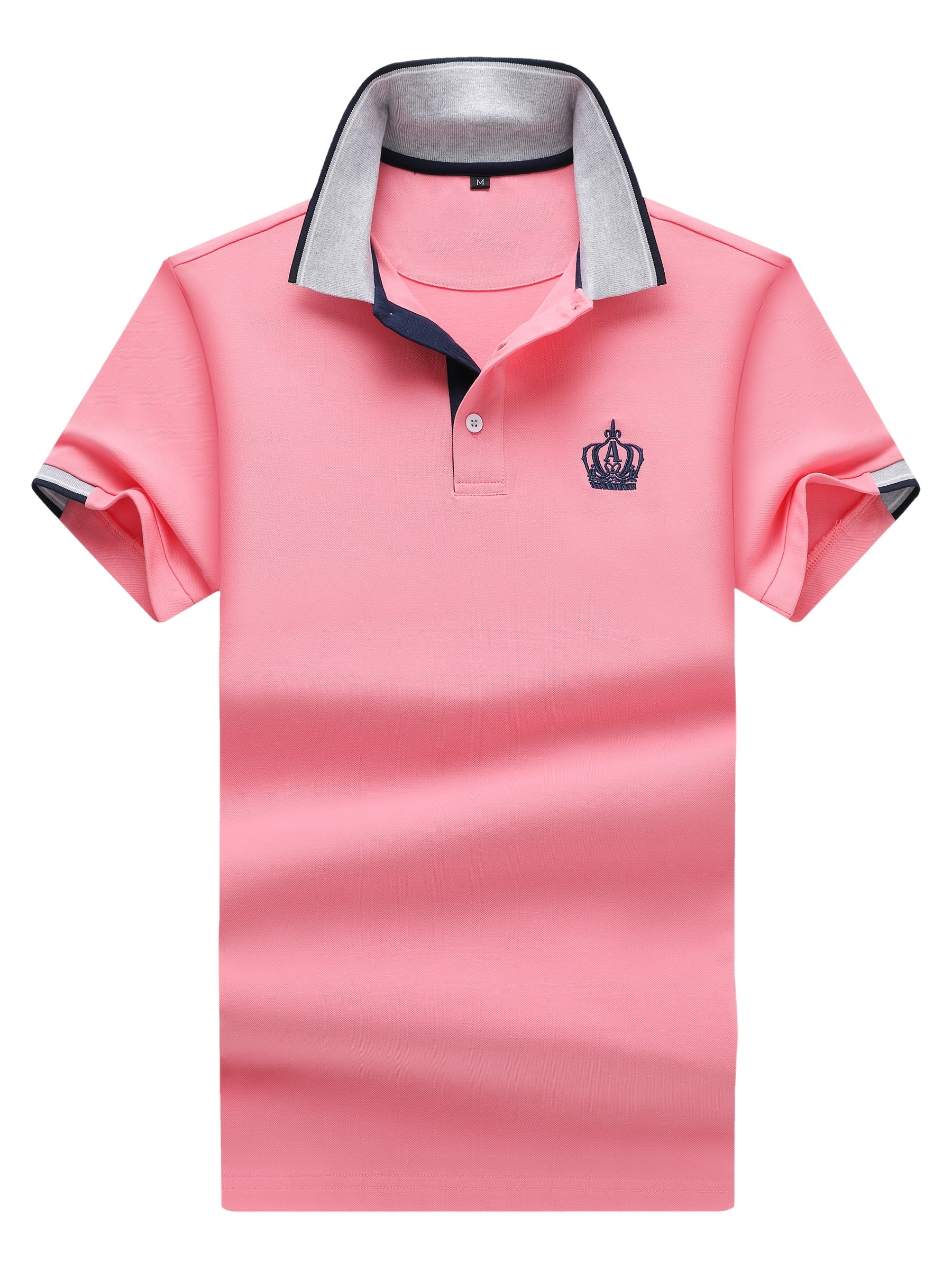 Men'S Short-Sleeve Polo Shirt. Made of 95% And 5% Spandex, This Lightweight Business Casual Collared Shirt Is Breathable And Comfortable - ayq