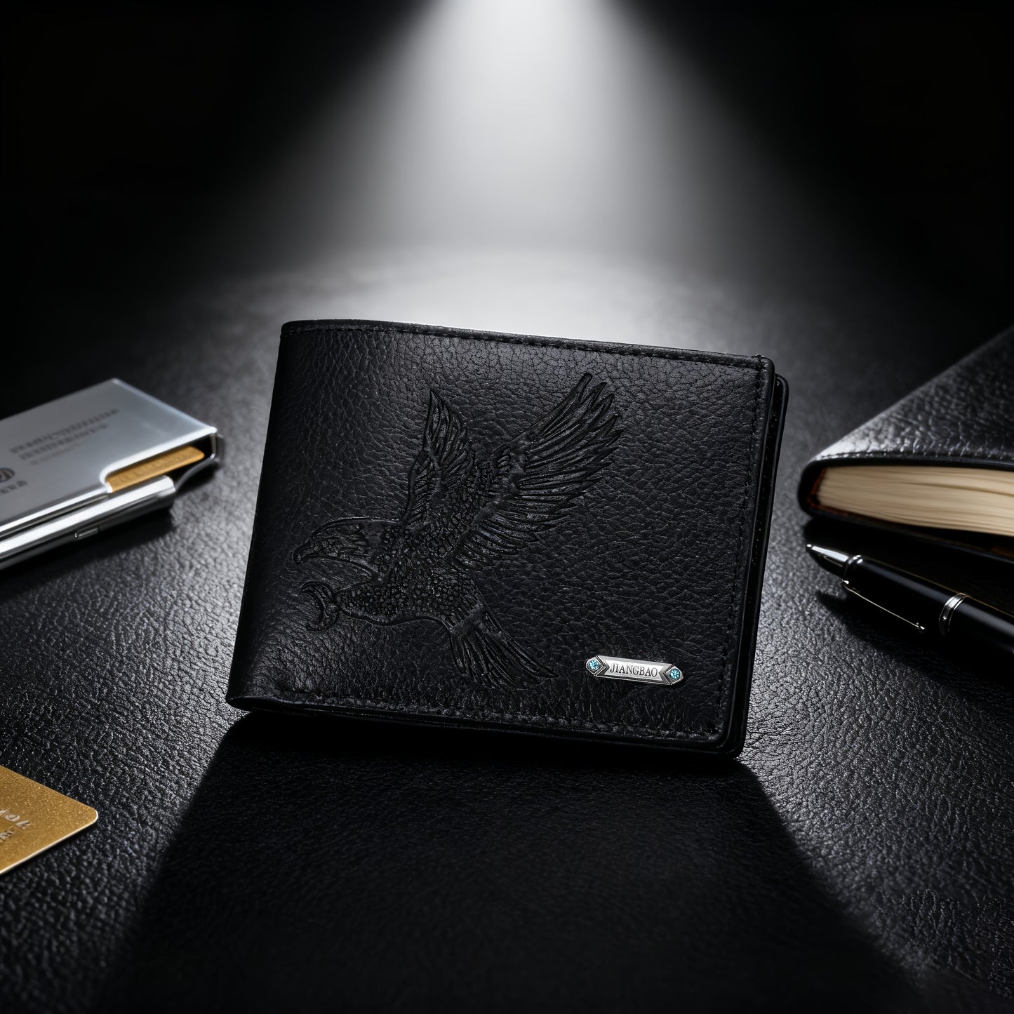 A Men'S Belt Set, Including a Business Belt, a Wallet, a Notebook, And a Pen, Is an Essential Item for Men in Both Daily Life And The Workplace, Embodying a High-End Business Aura And Sophistication, Representing Masculinity!