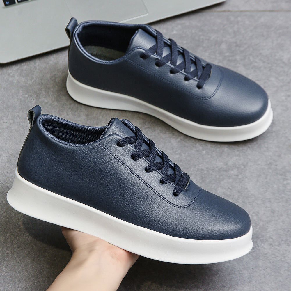 Men's Vintage Lace-Up Business Shoes Comfortable PU Leather