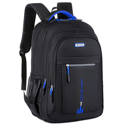 Unisex Large Capacity Travel Backpack - Durable Nylon Laptop Bag with Multiple Compartments, Business  Casual Style, Black with Green Accents, 60.96cm x 40.64cm x 8, Backpack for Travel