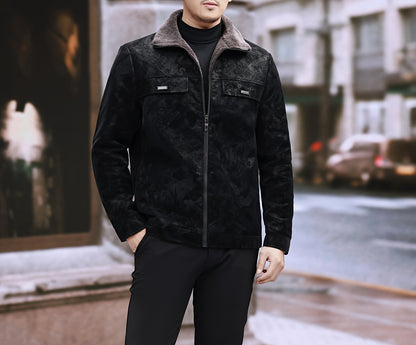 Men's Heavyweight Winter Jacket - Thermal Insulated Coat with Full-Zip Closure, Formal Office & Casual Outerwear - Polyester Lining - Non-Stretch Fabric - Professional Administrative Jacket for Cold Weather