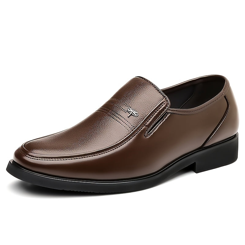 Men's Breathable Split Leather Loafers for Business & Casual