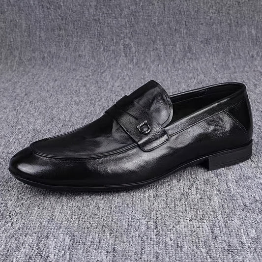 Men's Business Loafers with Metal Detail for Work & Travel
