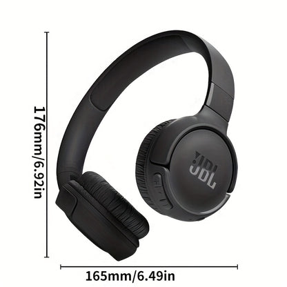 Ideal for Travel, Work, Home, And Gym, The JBL T520BT Wireless Headphones Feature Deep Bass, Long Battery Life, And a Comfortable Fit