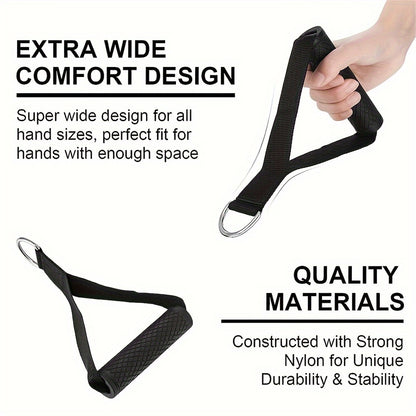 2pcs Gym Resistance Band Handles with Anti-Slip Grip