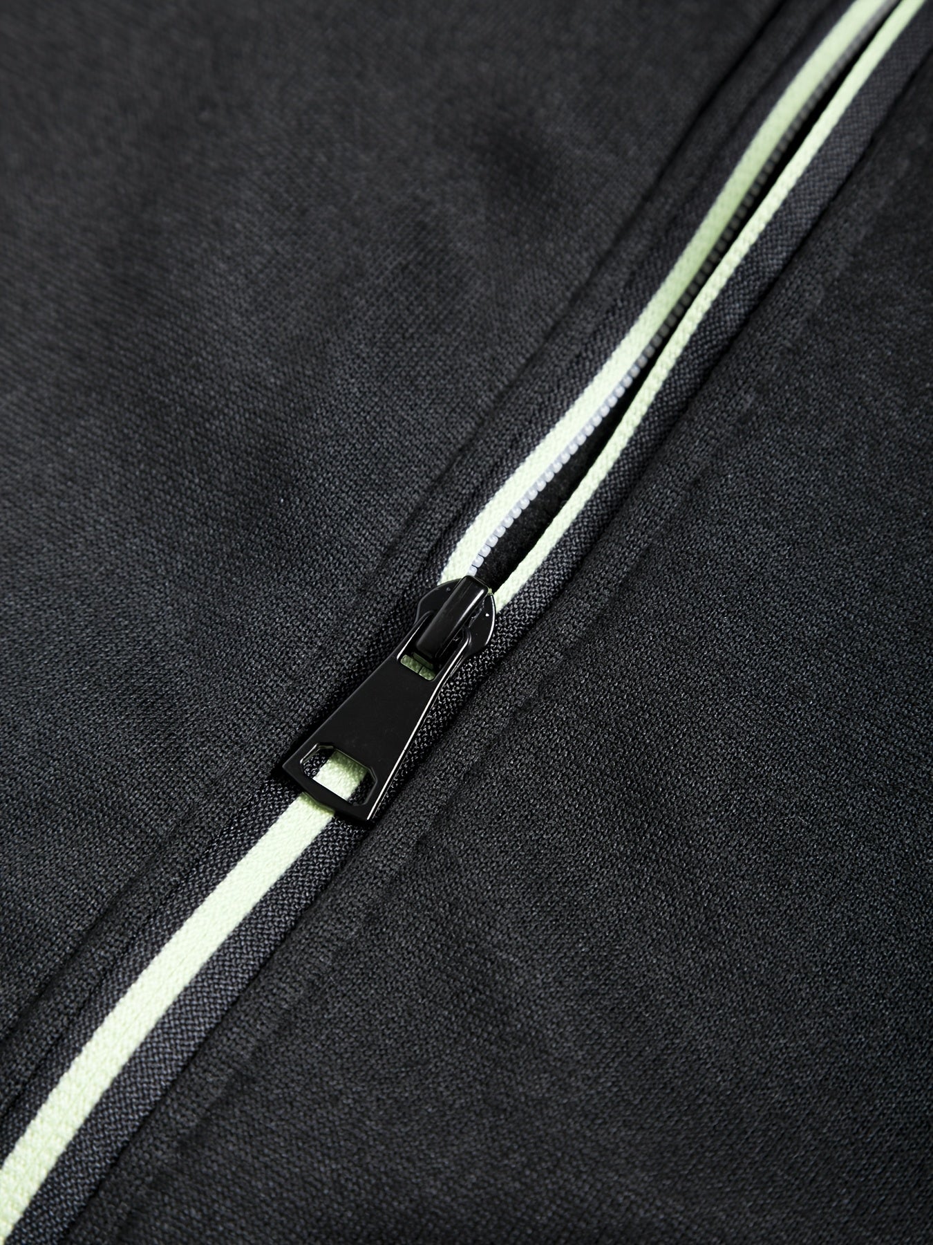 Men'S Stand Collar Zipper Jacket, Fashion Solid Color, Long Sleeve, Fleece, Soft, Casual, Polyester, with Zipper Pocket, for Daily, Sports, Fitness