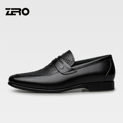 Men's Lightweight Leather Derby Shoes Slip-On Formal Business