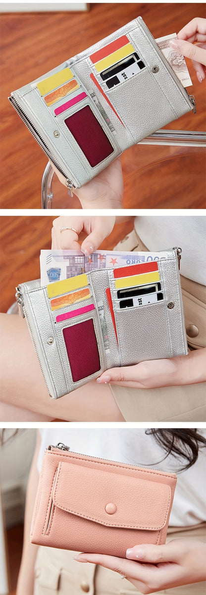 MIYIN Women's Wallet - Large Capacity Double Zipper Credit Card Holder with Coin Pocket, Lightweight Handbag for ID, Cash & Keys, Minimalist for daily Commute & Travel, Easy-Care Design for busy Ladies