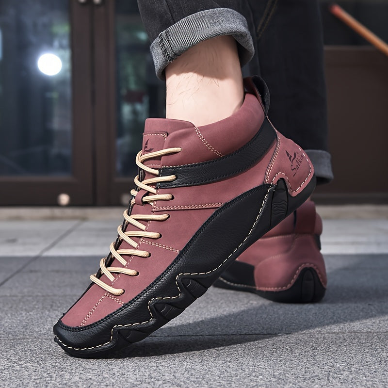 Men's Casual Ankle Boots Comfortable All-Season Walking Shoes