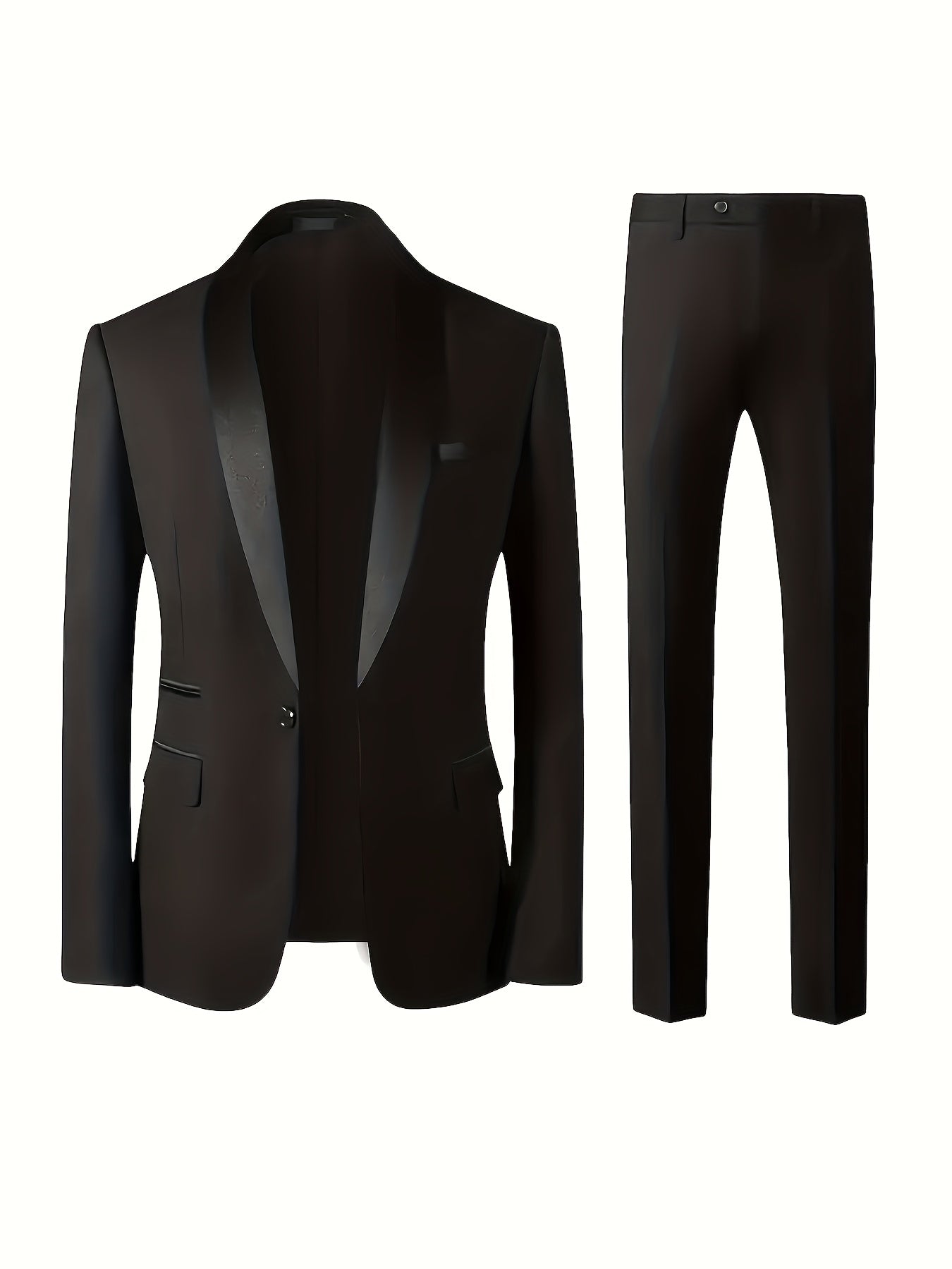 Men's 3-Piece Suit Set with Vest and Jacket for Formal Events