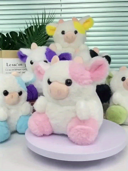 1/2pcs NBBXYZ Cow Plush Toy - Soft Stuffed Animal, Cute Calf Bedtime Companion Suitable for Kids, Gift for &, Available in 7 Colors ( / Color)