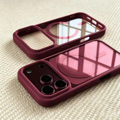 Magnetic Transparent Phone Case for iPhone 18 Pro Max with Wireless Ch