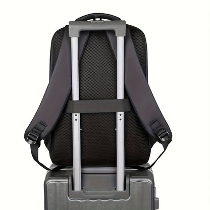 40.89cm Laptop Backpack - Durable Synthetic Leather High Quality Shockproof Multi-Compartment Sporty Design Convertible Shoulder  Top Handles for Commuting Travel School College