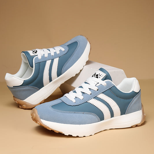 ZERJER Unisex Casual Lace-Up Sneakers - Comfortable All-Season Shoes