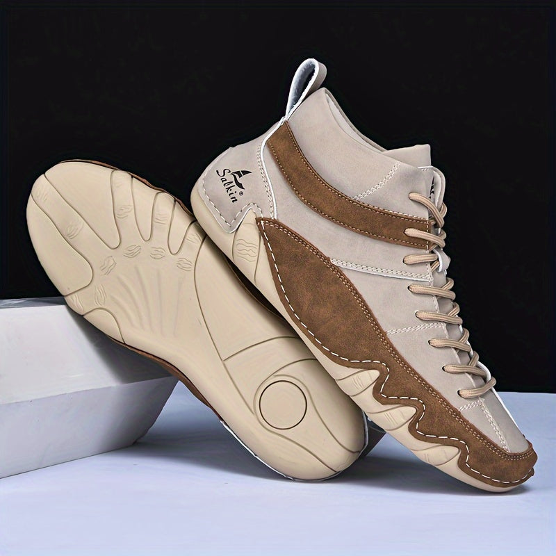 Men's Casual Ankle Boots Comfortable All-Season Walking Shoes