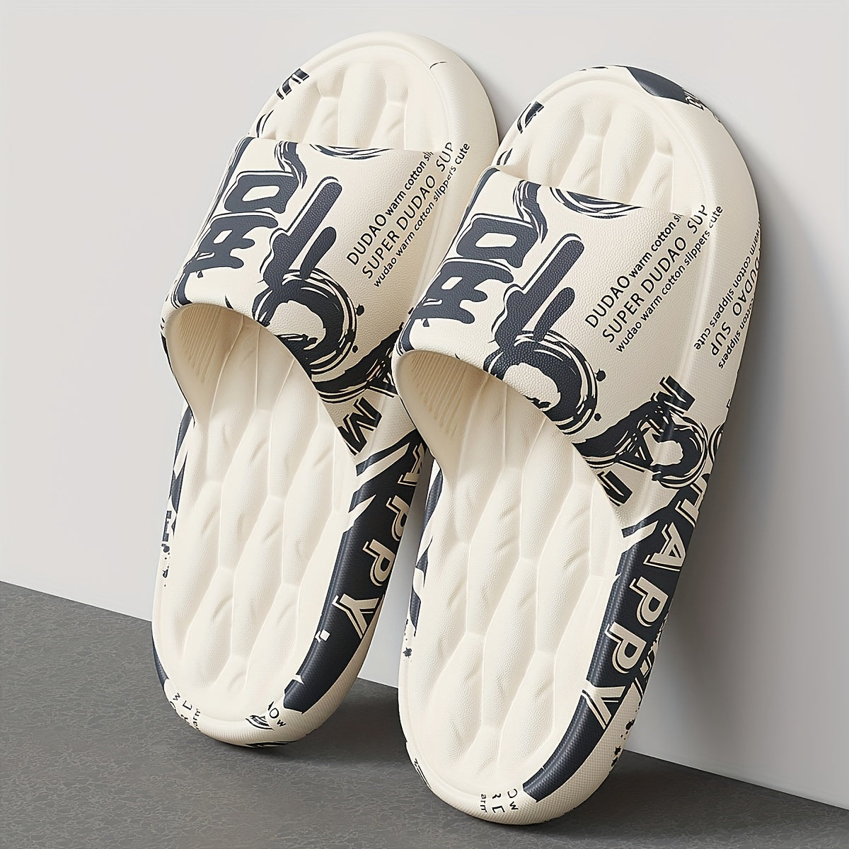 Men's Casual Graffiti Slippers Soft EVA All-Season Wear