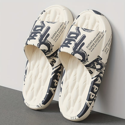Men's Casual Graffiti Slippers Soft EVA All-Season Wear