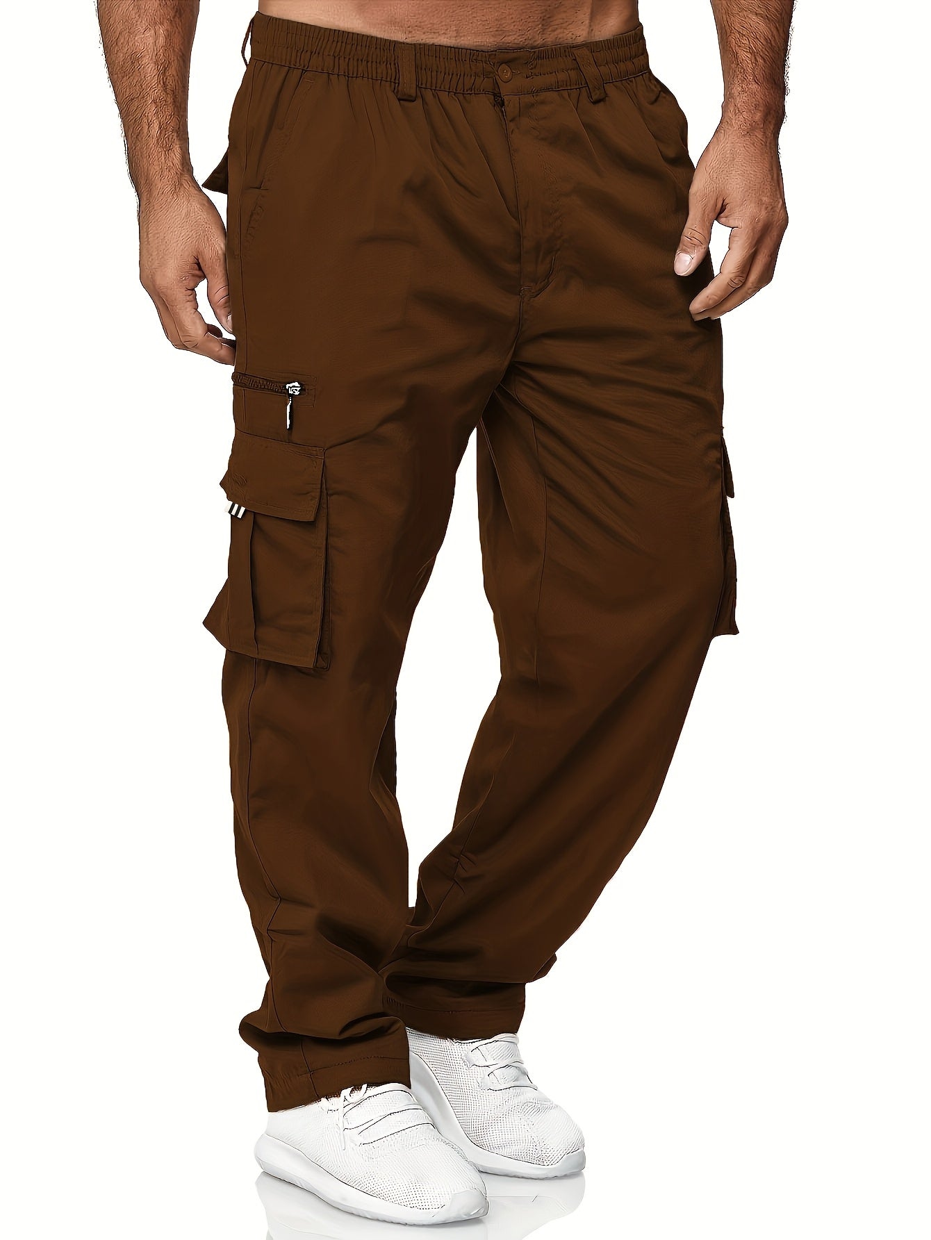 Men's Loose Fit Vintage Cargo Pants with Multiple Pockets