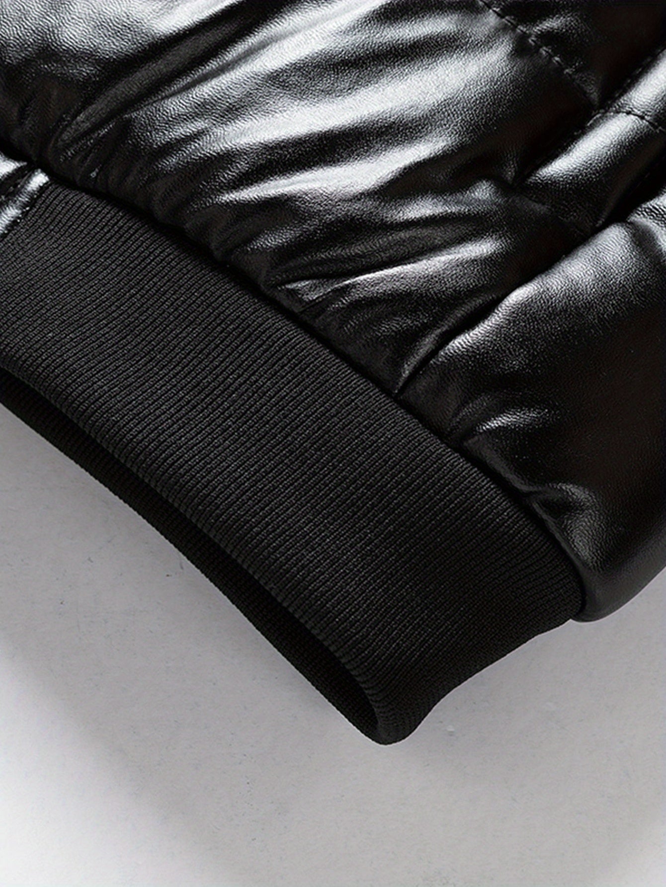 Men's Heavy-Duty Winter Jacket - Black Cold Weather Coat with Zippered Pockets, Formal & Everyday Outerwear for Office, Travel, Outdoor Activities - Hand Washable Polyester Outerwear, Travel Winter Coat, Classic Turndown Coll