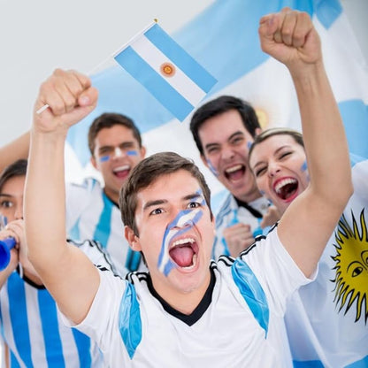 10pcs Argentine Flag Decorations Polyester Cheering Banners
