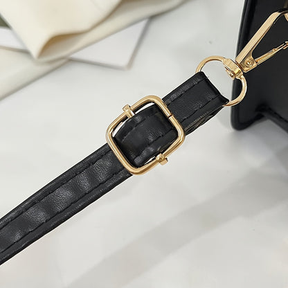 Fresh and trendy small square bag, one shoulder crossbody bag, youthful and sweet style, magnetic buckle closure bag, solid color, internet famous and popular bag