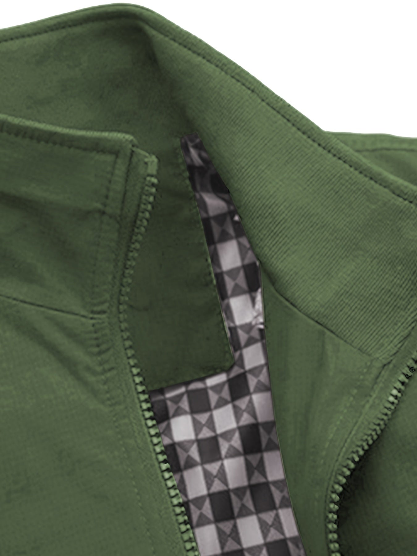 Men's Academic Jacket - Burgundy (Deep Red), Zip-Up Front Closure, Structured Non-Stretch Fabric, Zippered Pockets - Formal & Casual Outerwear for Office, Events, Everyday - Easy-Care Coat, Dressy Jacket, Houndstooth Pattern