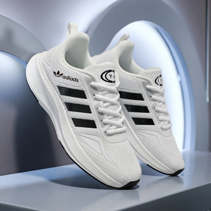 Men's Casual Low-Top Sneakers with Thick TPR Sole