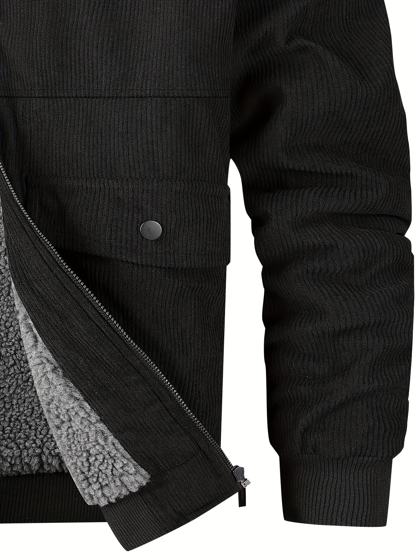 Men'S Heavy-Duty Thermal Jacket - Windproof & High Quality Winter Coat with Zipper Closure, Multi-Pocket Design, Non-Stretch Fabric - Cold Weather Outerwear for Everyday, Thick, Windproof Jacket, Casual Outerwear, Durable Con