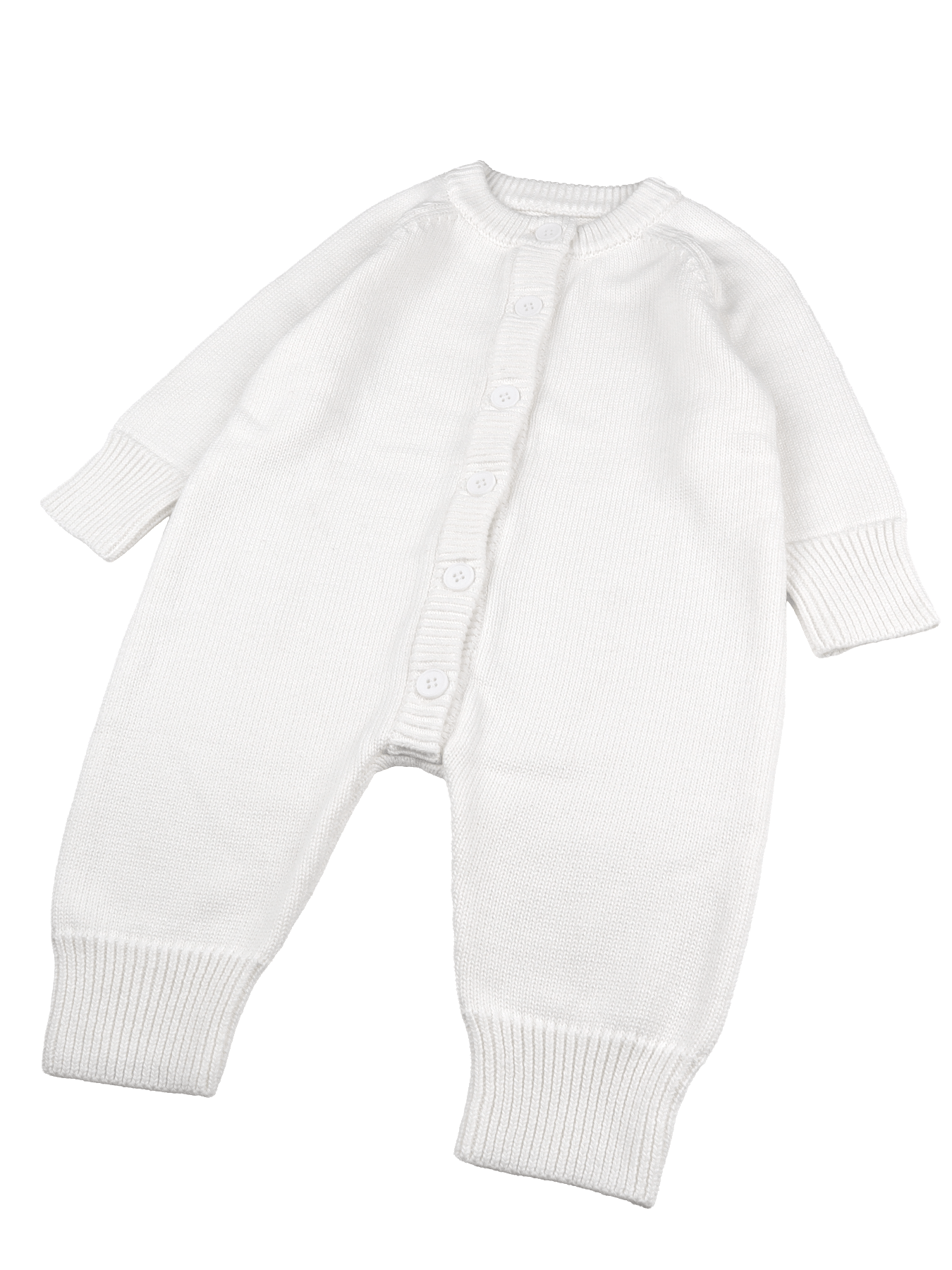 Unisex Knitted Baby Romper and Hat Set, Soft Cotton, Breathable