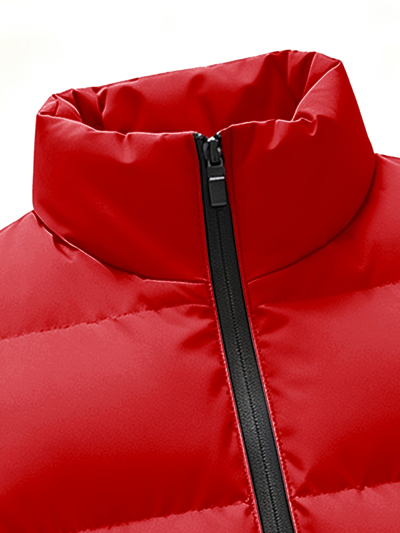 Men's Autumn-Winter Stand Collar Warm Polyester Vest
